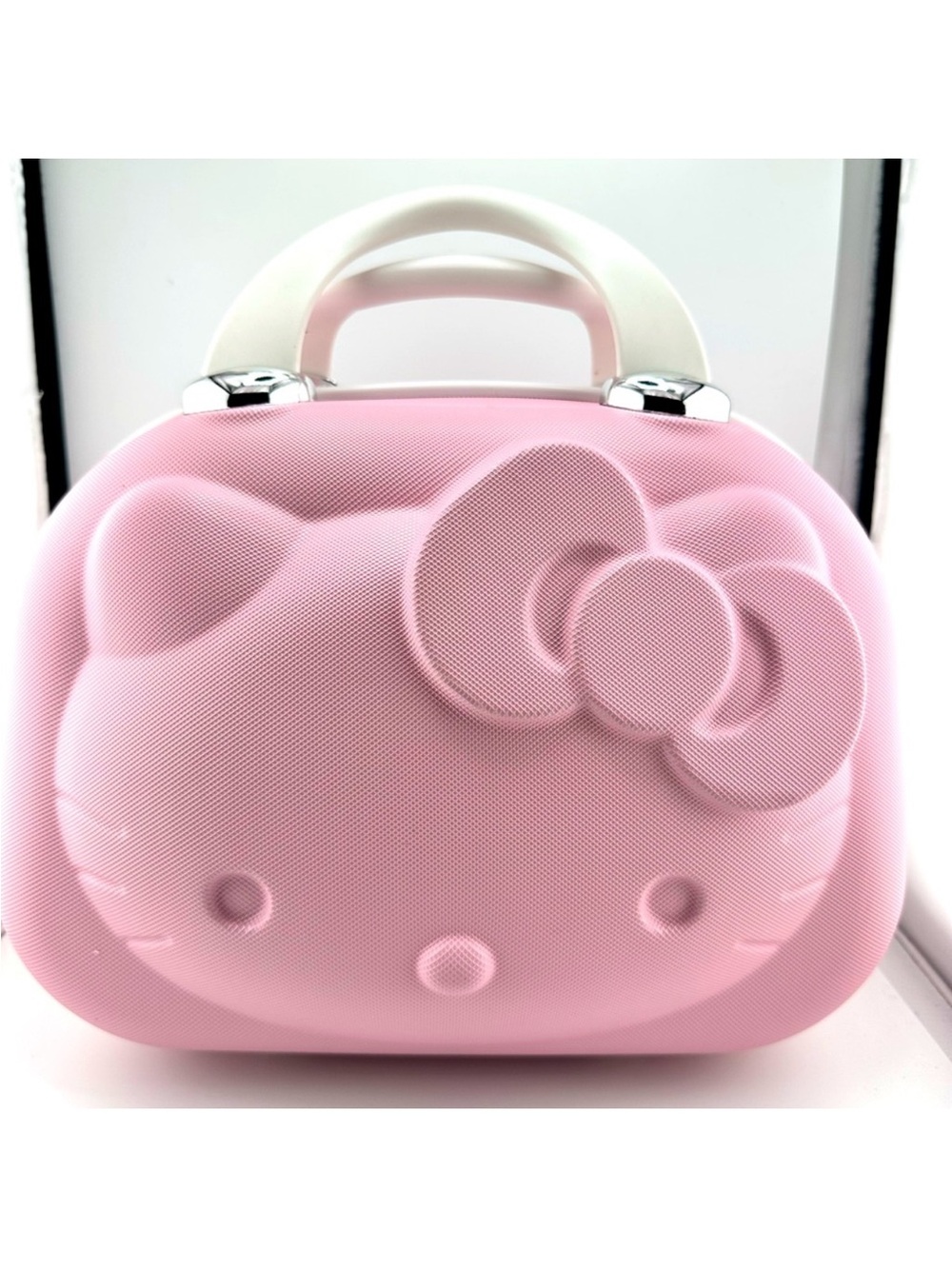 Hello Kitty Hard Shell Makeup Case Travel Luggage-Pink